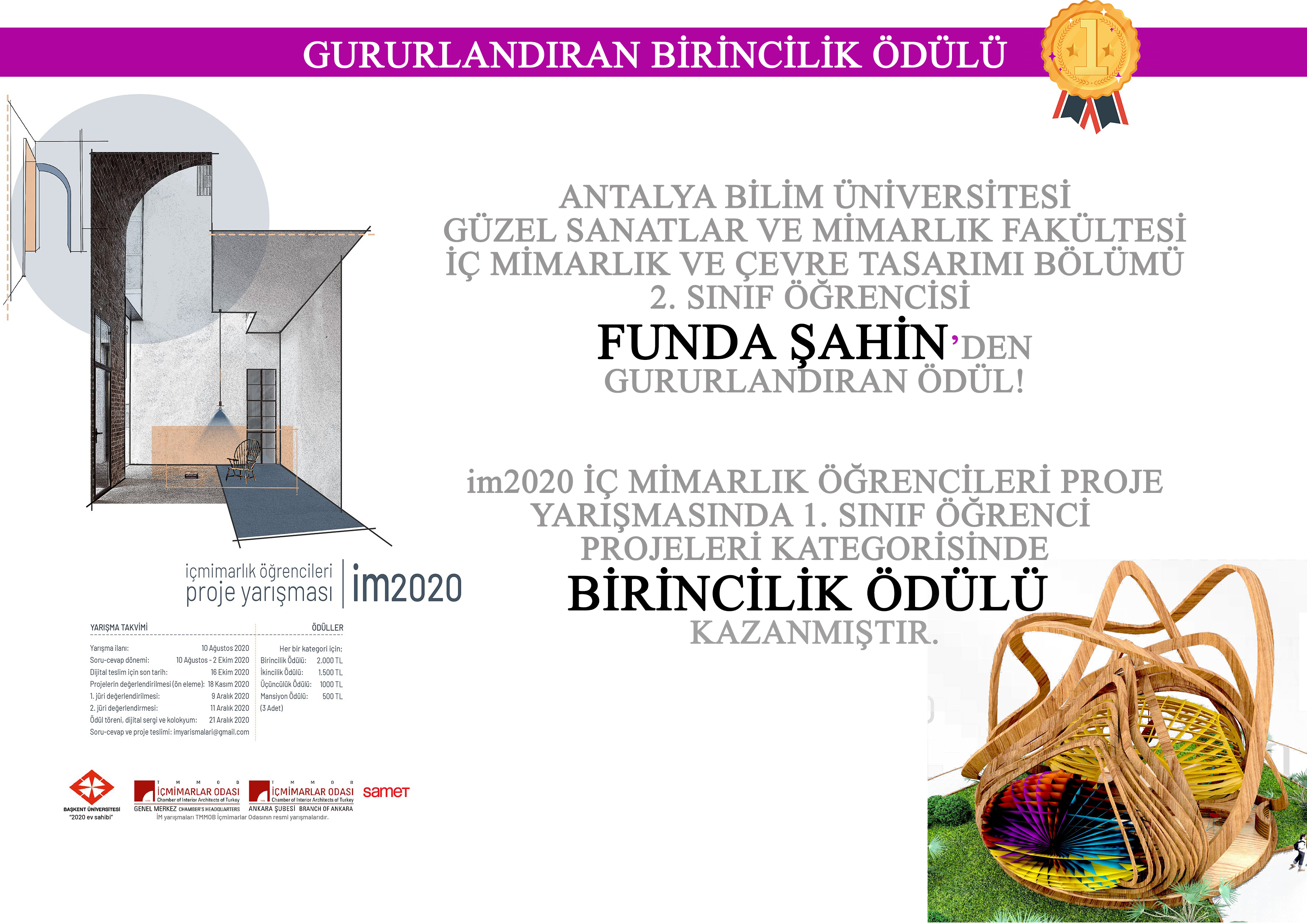im2020 İç Mimarlık Öğrenci Proje Yarışması | Birincilik Ödülü