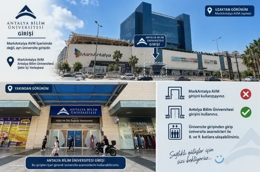 Antalya Bilim Üniversitesi girişi - nasıl gidilir