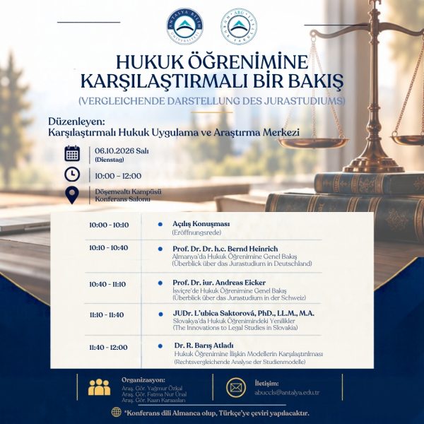 Hukuk Öğrenimine Karşılaştırmalı Bir Bakış  (Vergleichende Darstellung Des Jurastudiums)